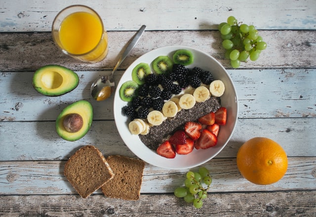 fruit bowl breakfast